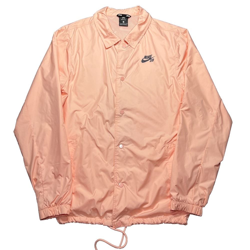 Nike Sb Coach Jacket Adult Small Pink Skateboarding Lightweight Windbreaker